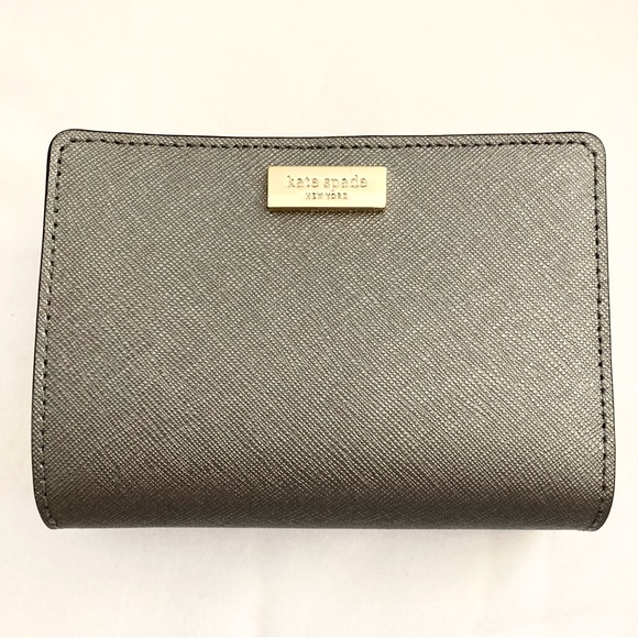 Kate Spade Set Matching Metallic Saffiano Leather Crossbody/Handbag + Wallet - Picture 11 of 16